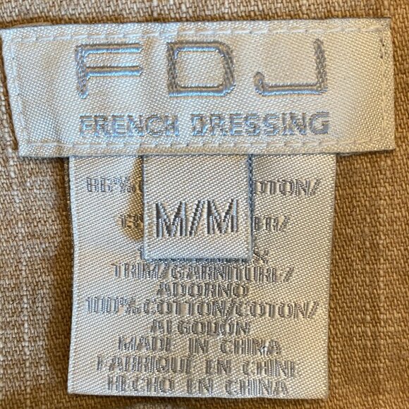 DJ Washed Denim Bomber Jacket Tan Utility Distressed Aviator Pilot Y2K 90s-M - Picture 13 of 16